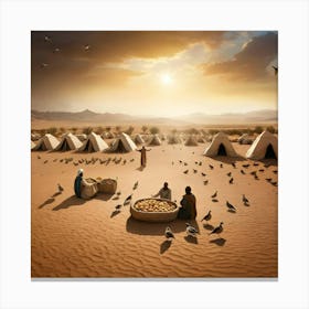 Desert Camp Canvas Print