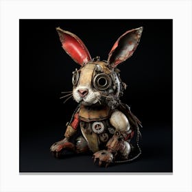 Steampunk Rabbit Canvas Print