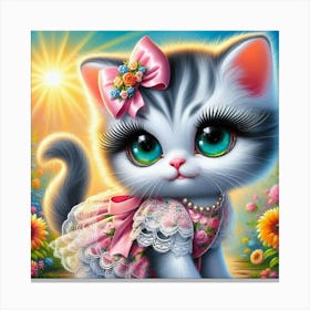 Cute Kitten 3 Canvas Print