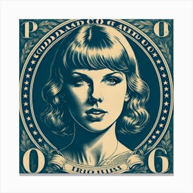 Taylor Swift stamp Canvas Print