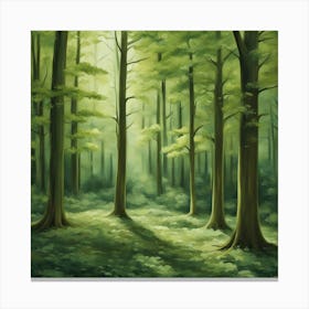 Forest Painting Canvas Print