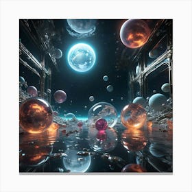 Synthesizing Time & Space 3 Canvas Print