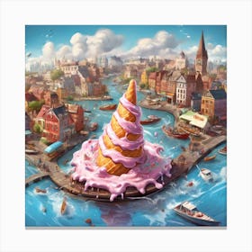 Ice Cream Cone Canvas Print