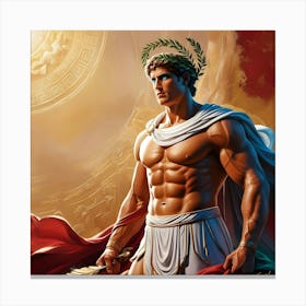 A Digital Painting Inspired By A Famous Mythological Story, Such As Greek Or Norse Mythology 2 Canvas Print