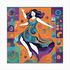 Jumping art Canvas Print