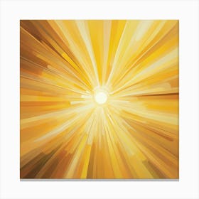 Golden Sunburst Canvas Print