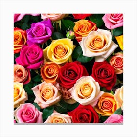 Colorful Roses 29 Canvas Print