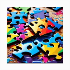 Hole puzzled  Canvas Print