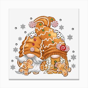 Gingerbread Gnomes Canvas Print