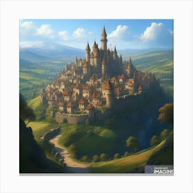 Castle On The Hill Canvas Print