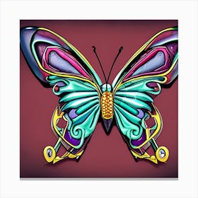 Butterfly Tattoo Design Canvas Print