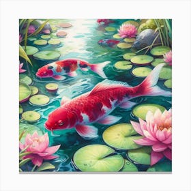 Koi Fish 1 Canvas Print