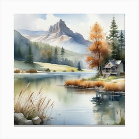 House On The Lake 7 Canvas Print