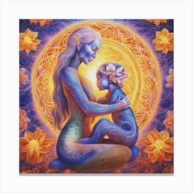 Mother And Child Canvas Print