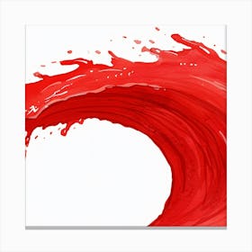 Red Splash Canvas Print