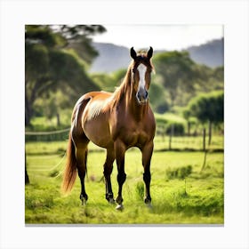 Horse In The Pasture 1 Canvas Print