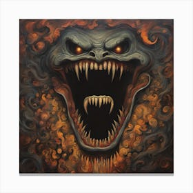 Demon Head 1 Canvas Print