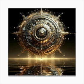 Golden Sphere Canvas Print