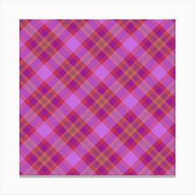 Plaid Fabric 127 Canvas Print