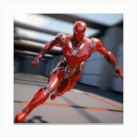 Red Iron Man Canvas Print