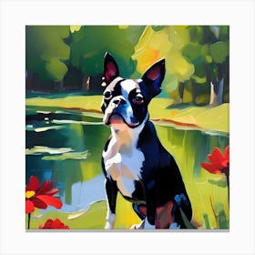 Boston Terrier Painting 1 Canvas Print