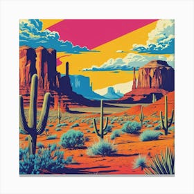 Landscape Of The American West Canvas Print