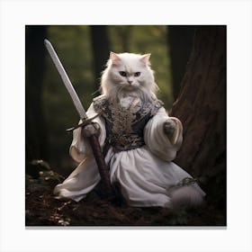 Lord Of The Ring Cat Canvas Print