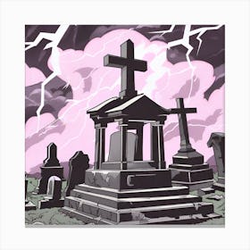 Graveyard Of The Dead 1 Canvas Print