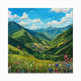 Valley Of Flowers Canvas Print