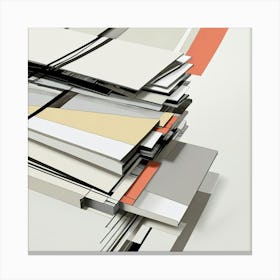 Stack Of Papers Canvas Print