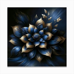 Blue Flower 4 Canvas Print