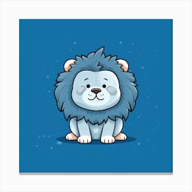 Lion Illustration Canvas Print