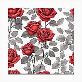 Red Roses 8 Canvas Print