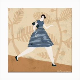 Woman Walking 2 Canvas Print
