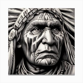 Indian Chief 2 1 Canvas Print