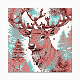 Red Deer Canvas Print