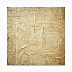 Abstract Pattern Swirling Across Vintage Crumpled Paper Textures Of Both The Creases And Paper Fibe (4) Canvas Print