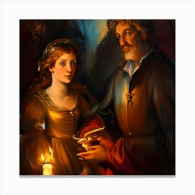 CANDLE LIGHT Canvas Print