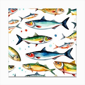 Fish Pattern Canvas Print