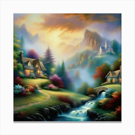 Twilight In The Valley Canvas Print