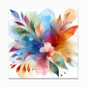 Watercolor Flower 3 Canvas Print