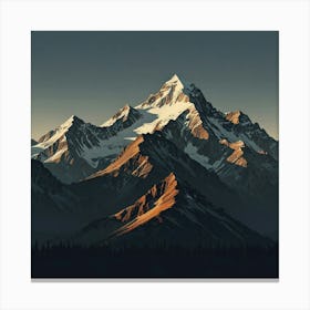 Mountain Range 3 Canvas Print