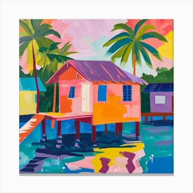 Abstract Travel Collection Caye Caulker Belize 1 Canvas Print