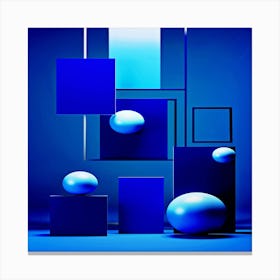 3d rendering of geometric shapes Canvas Print