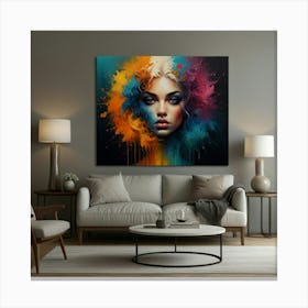 Beautiful Living Room Canvas Art 2 Canvas Print