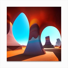 Desert Landscape 13 Canvas Print