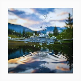 Water Ripples 2 Canvas Print