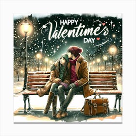 Happy Valentine'S Day 1 Canvas Print