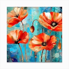 Poppies 33 Canvas Print