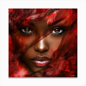 Afro-American Beauty Photo Canvas Print